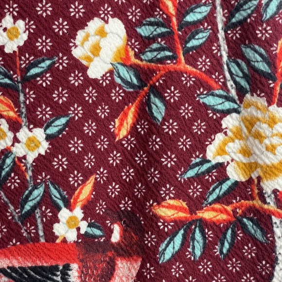 Maeve x Anthropologie Vannia Asian Crane Floral Print Pencil Skirt - Small NWOT - Picture 7 of 10